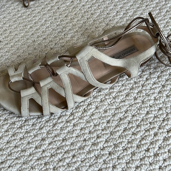 EUC Duccio Venturi suede gladiator sandals size 8/38 with dust bag! - Picture 2 of 8